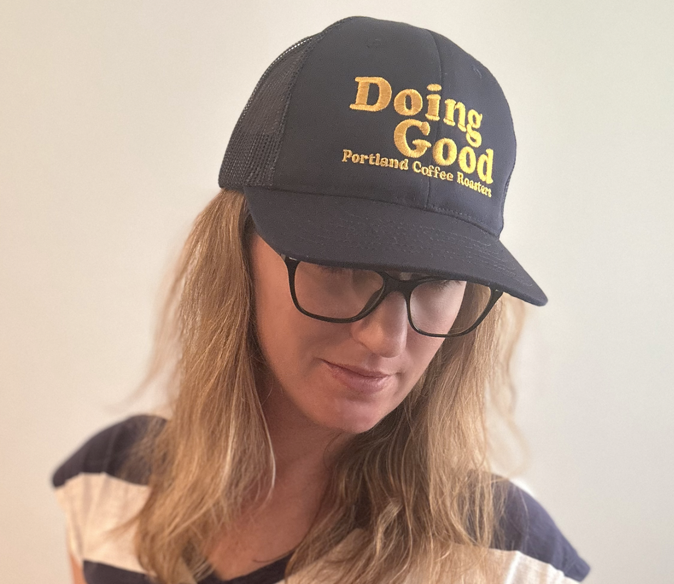 Navy Doing Good Trucker Hat
