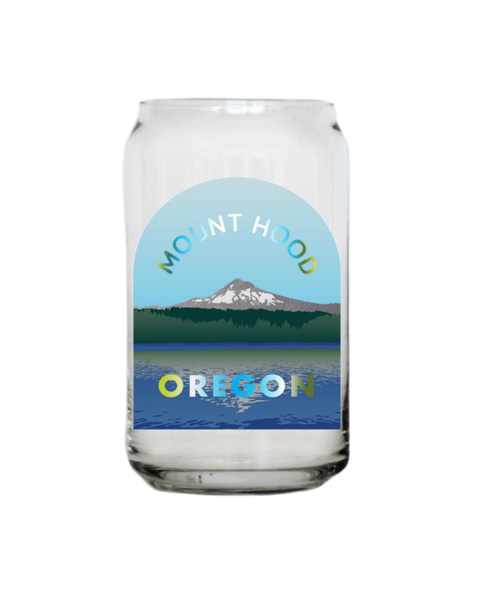PCR x OPB Collectible Glass - 16oz Mt Hood – Portland Coffee Roasters