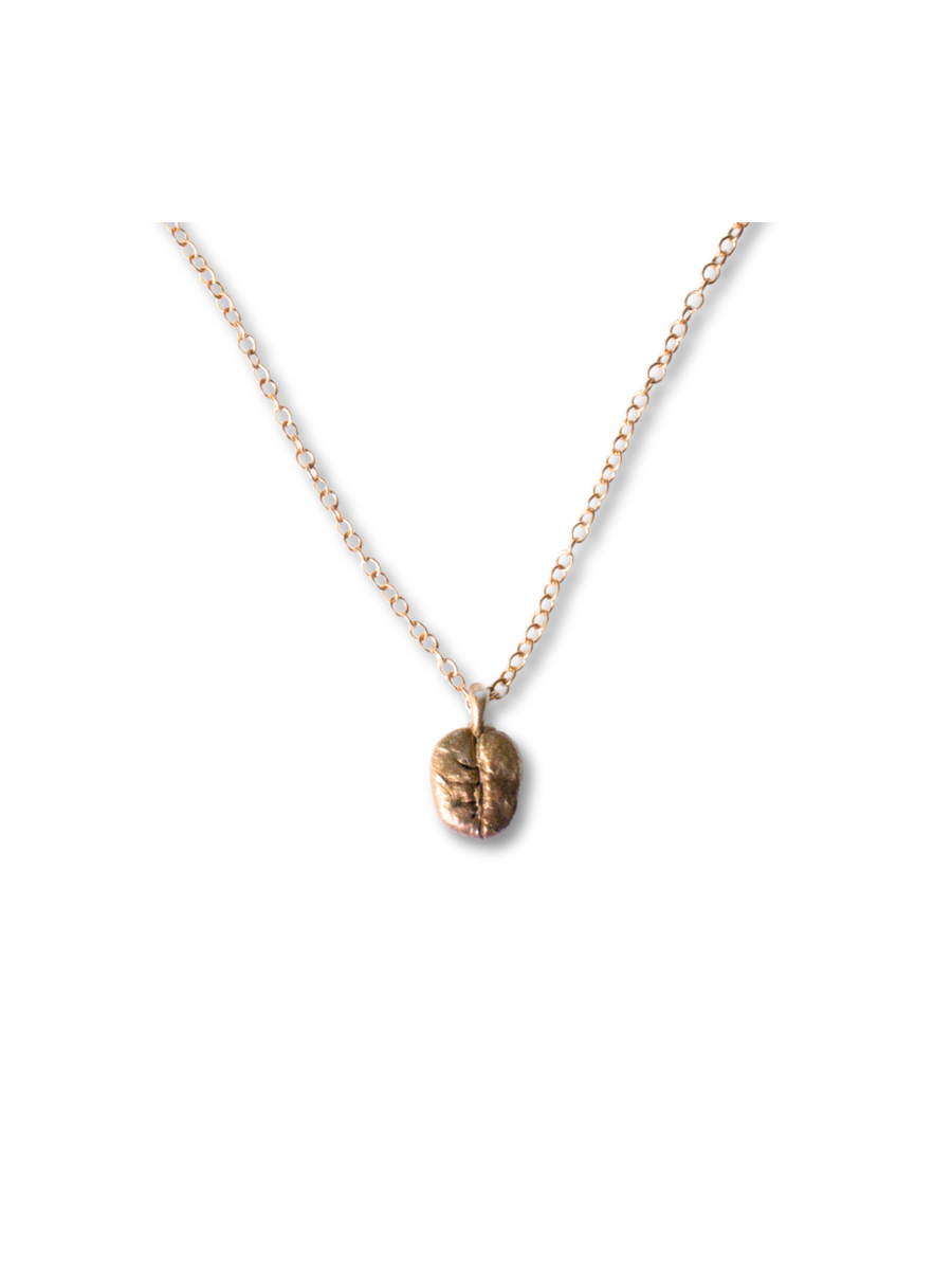 PCR Coffee Bean Necklace - Antique Bronze