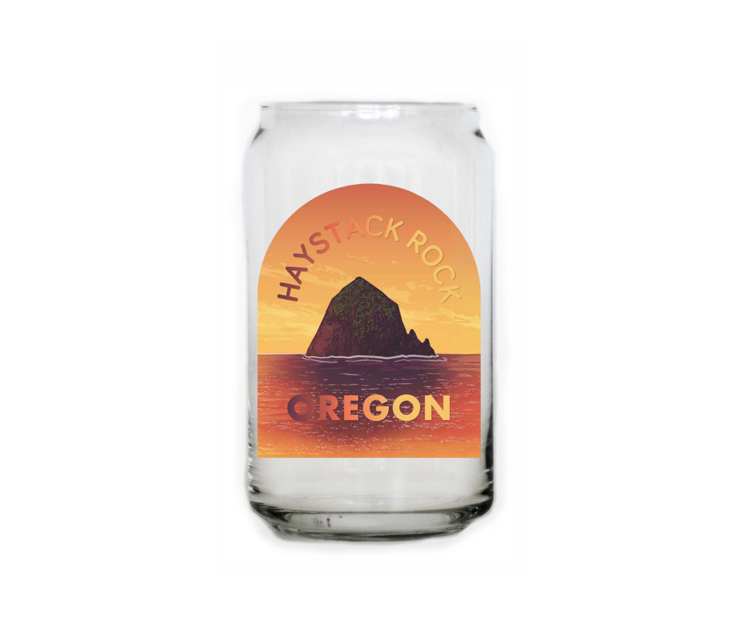 PCR x OPB Collectible Glass - 16oz Haystack Rock