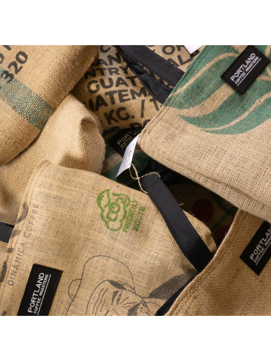 Upcycled Burlap Tote Bag