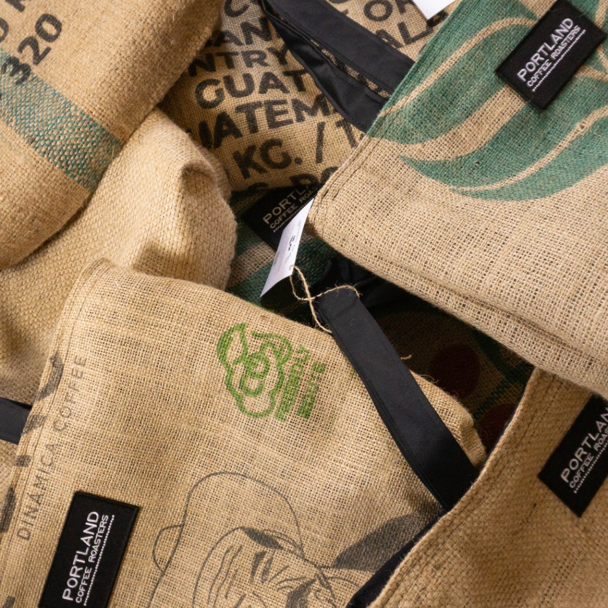 Upcycled Burlap Tote Bag