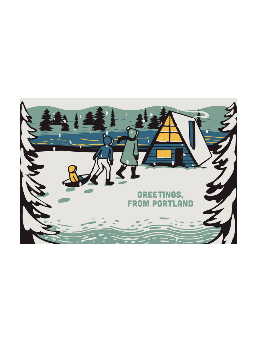 'Greetings From Portland' Postcard