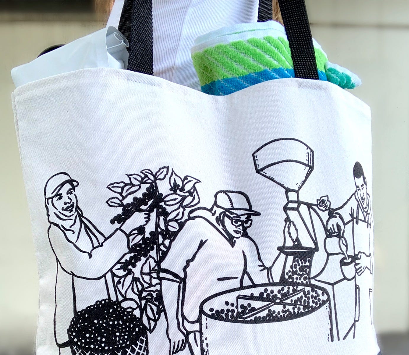 People of Coffee Tote Bag