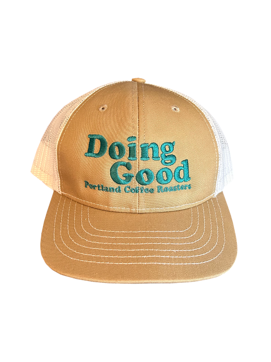 Khaki Doing Good Trucker Hat