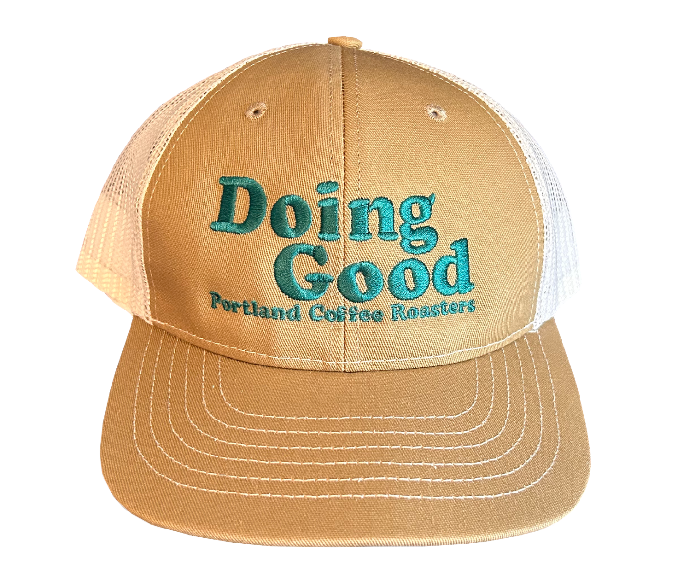 Khaki Doing Good Trucker Hat