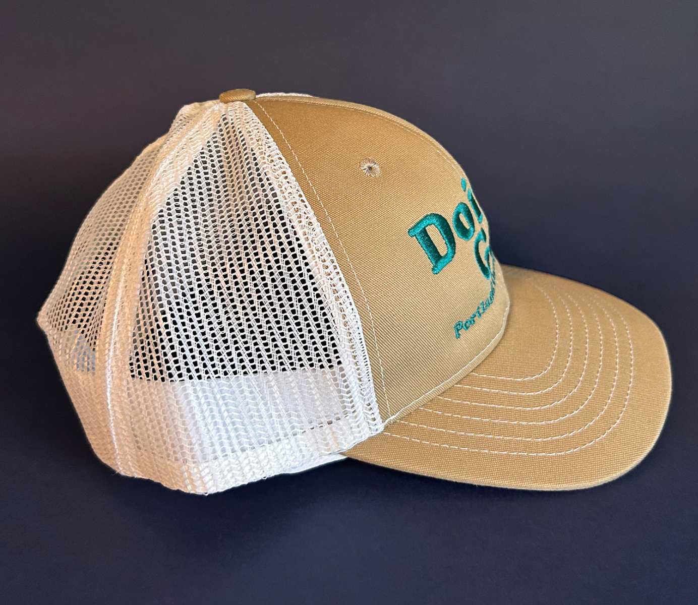 Khaki Doing Good Trucker Hat