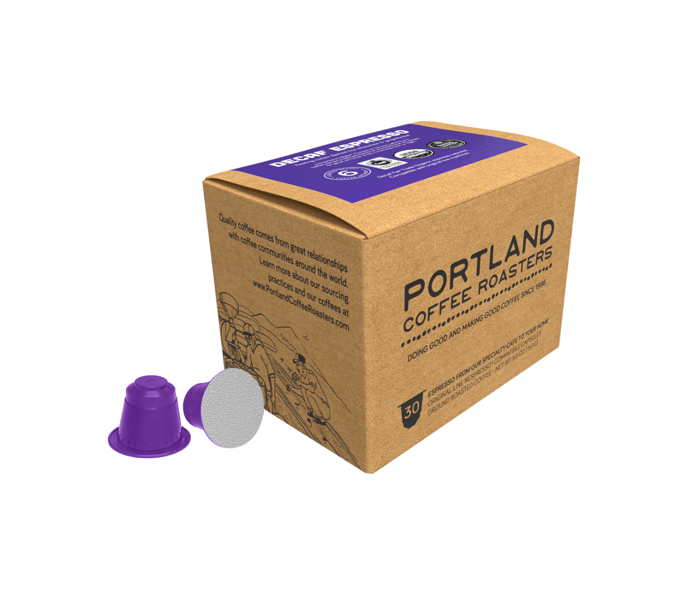 Decaf Nespresso-compatible Capsules 30ct