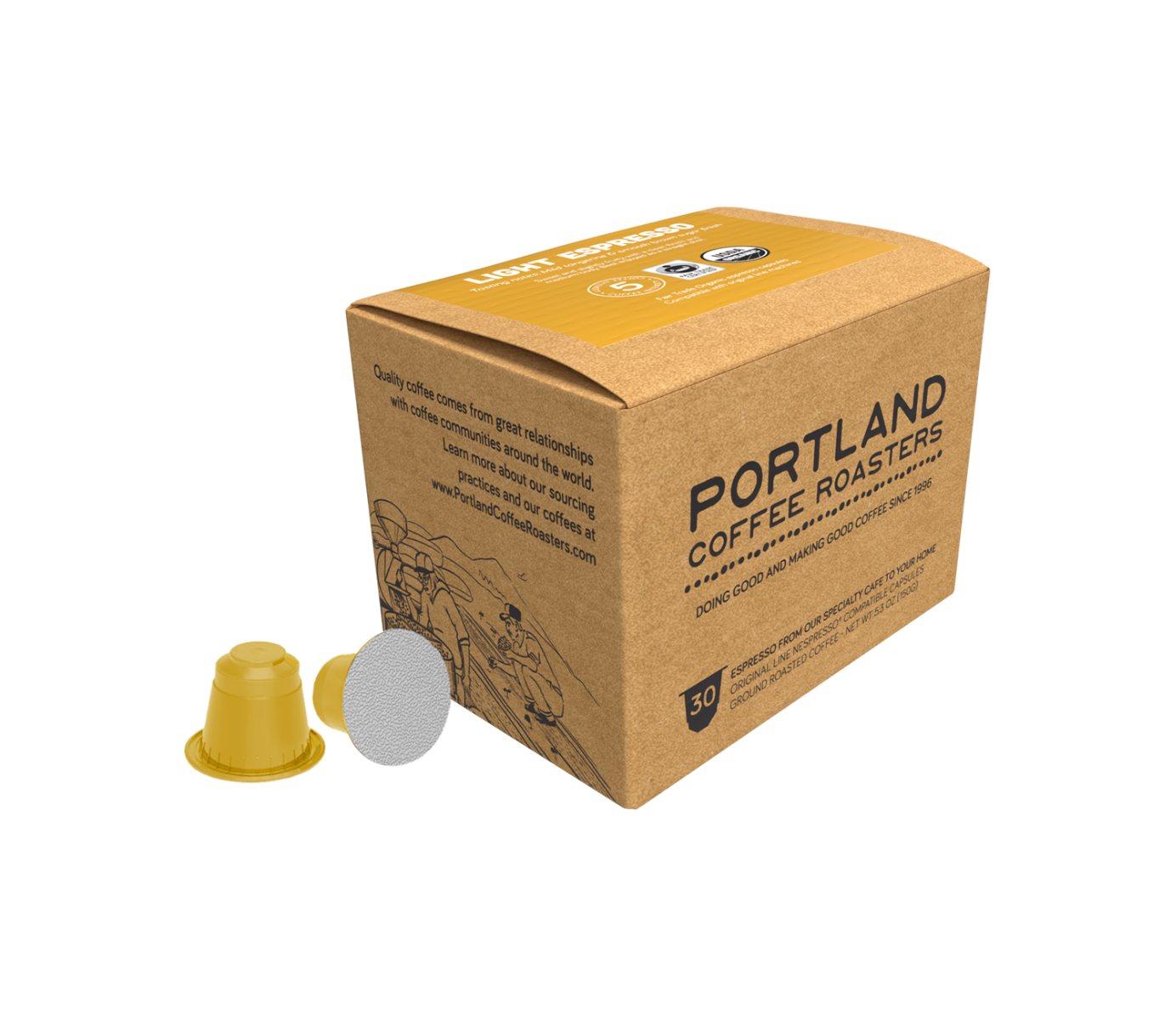 Light Nespresso-compatible Capsules 30ct