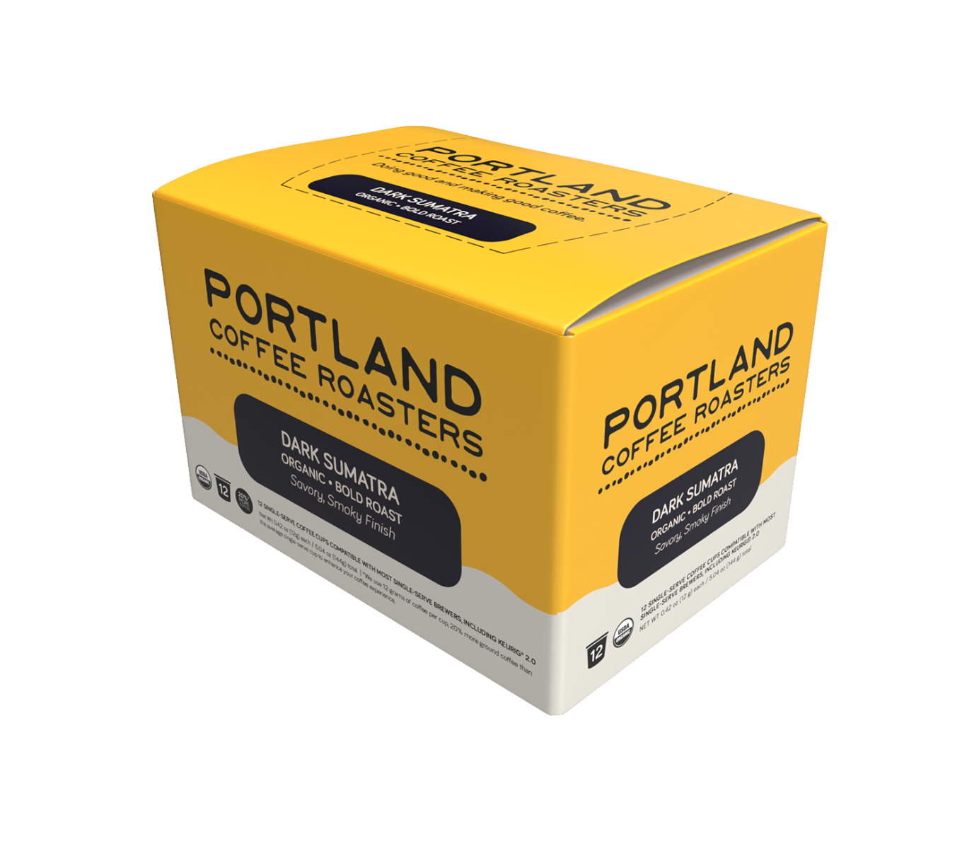 Organic Dark Sumatra | (12 ct.) Single-Serve Pods