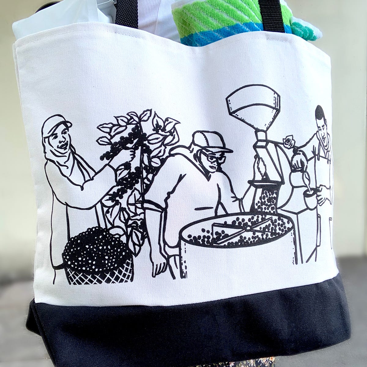 People of Coffee Tote Bag