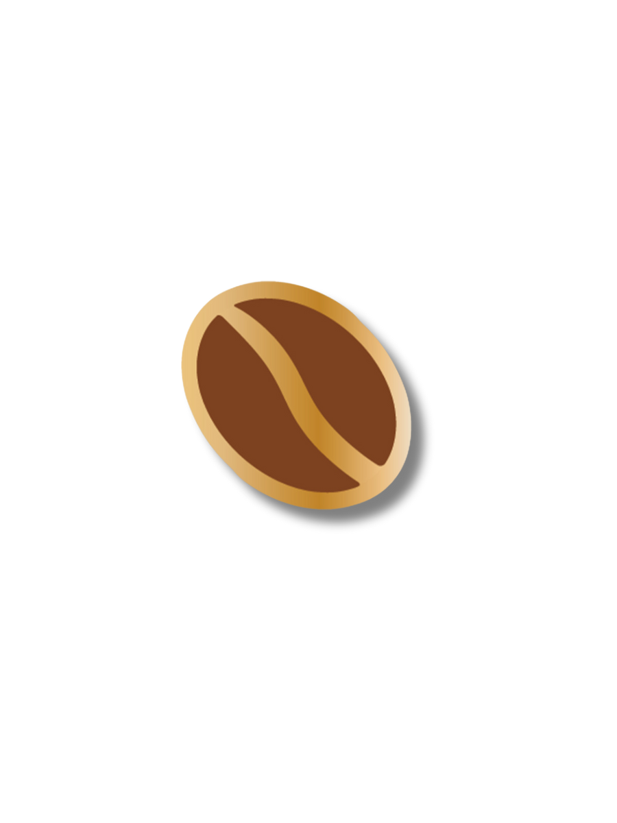 Coffee Bean Enamel Pin