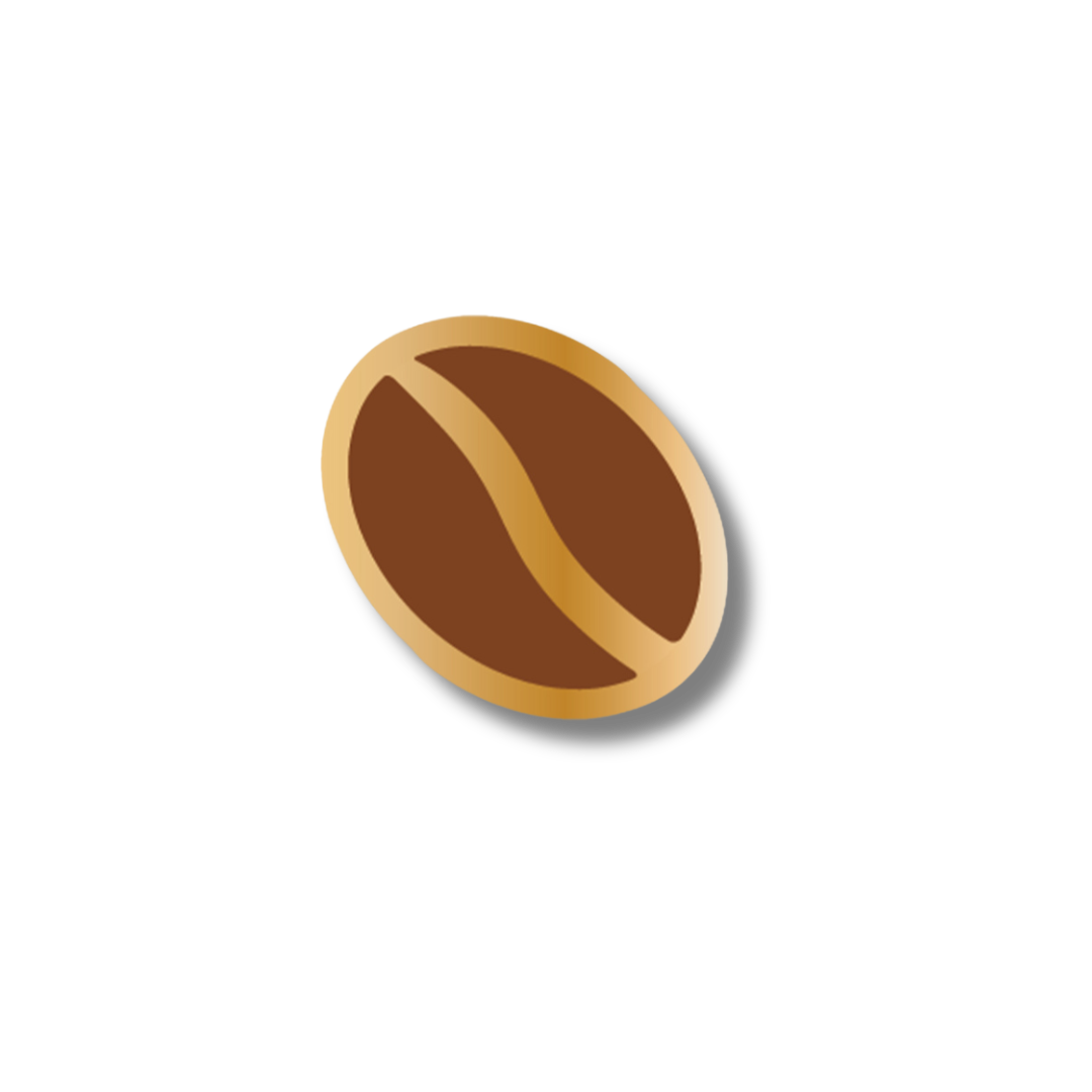 Coffee Bean Enamel Pin