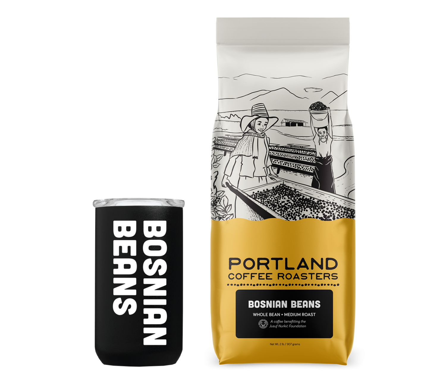 Bosnian Beans Coffee & Tumbler