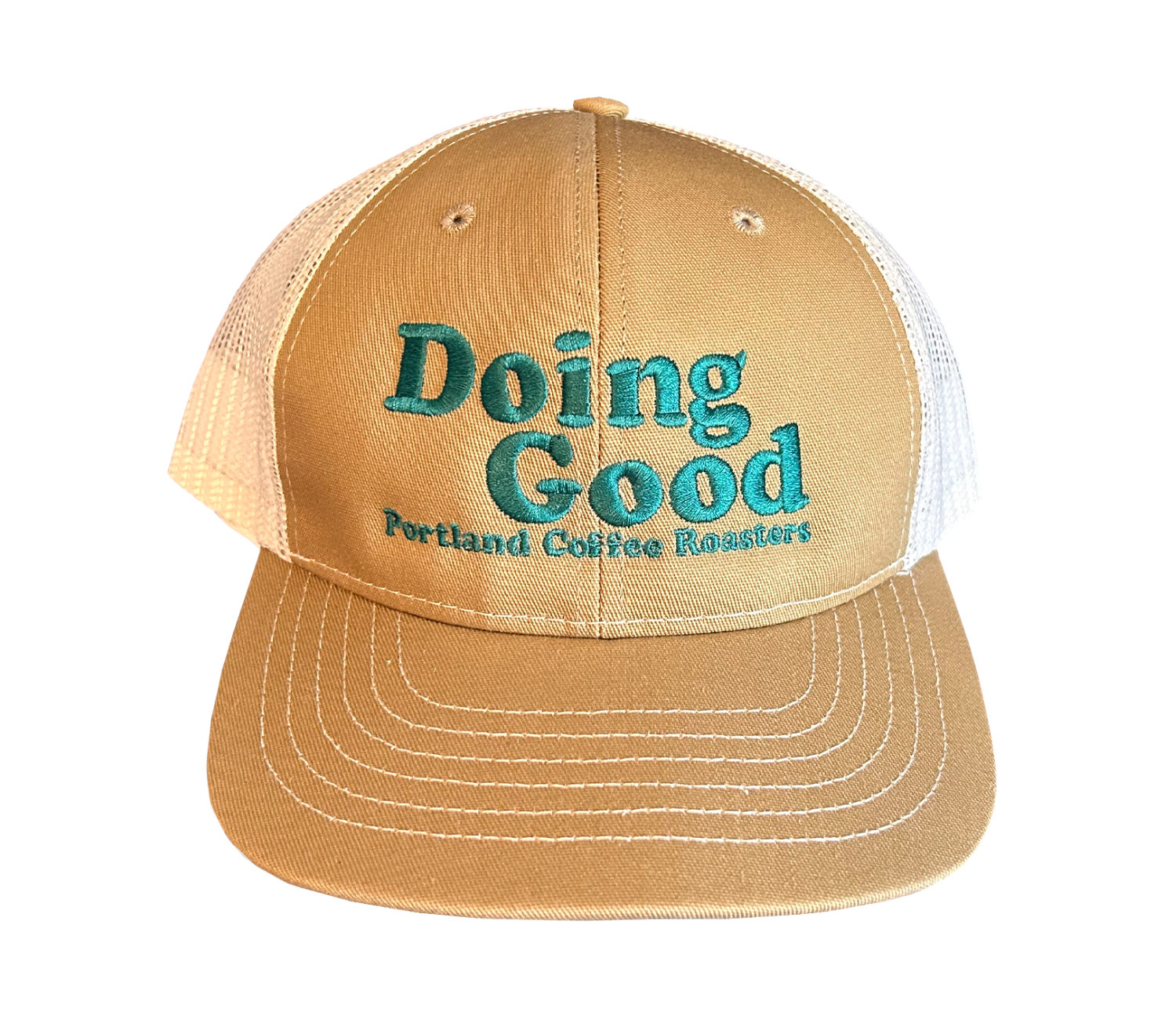 Khaki Doing Good Trucker Hat