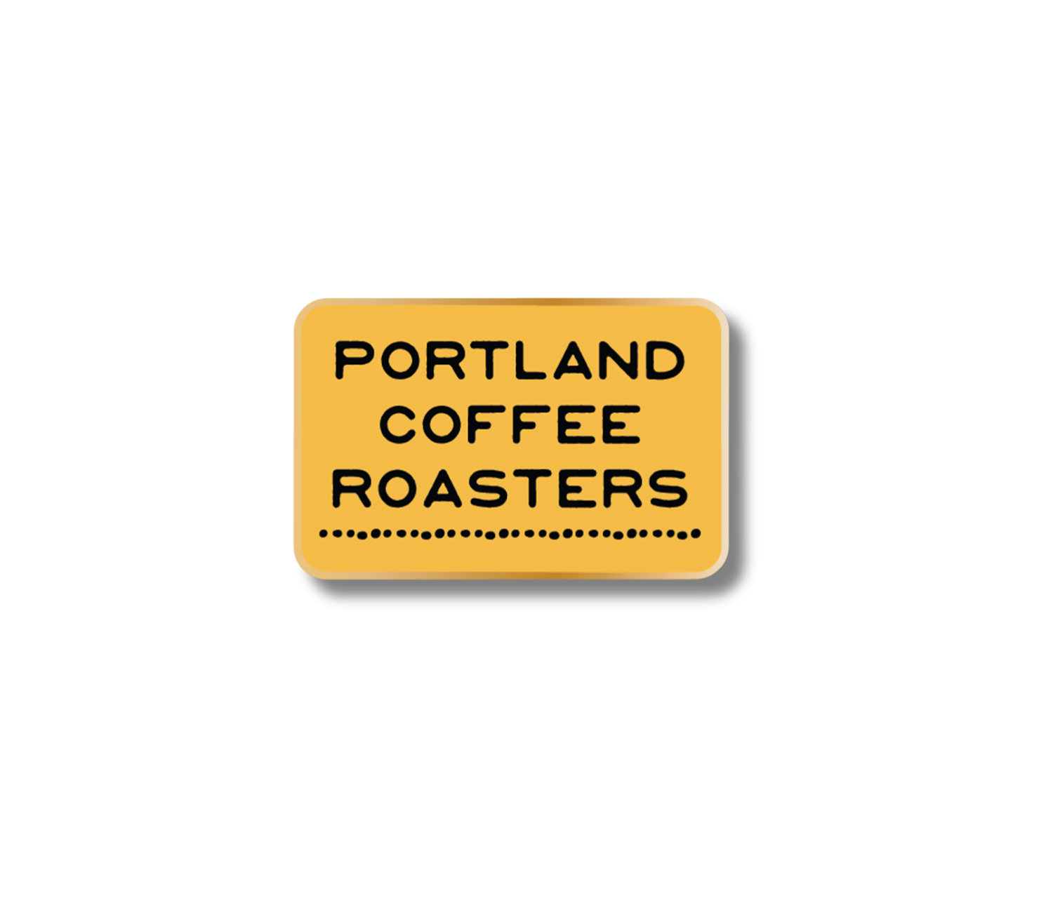 Portland Coffee Roasters Logo Enamel Pin