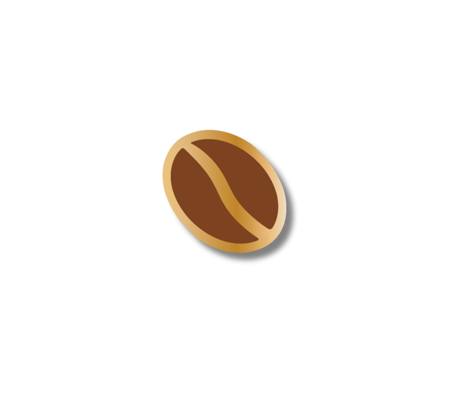 Coffee Bean Enamel Pin